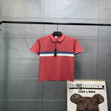 Tommy T Shirts Tommy Embroidered Men's Lapel Short Sleeve Polo Shirt Men's and Women's