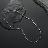 Zircon necklace strip spacer necklace