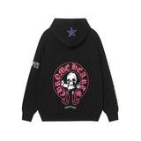 CHH Chrome Heart Hoodie Crowe CH Red Skull Horseshoe Cross Sweater