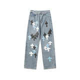 CHH Chrome Hearts Jeans Unisex Casual Loose Jeans