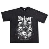 Rock Star T Shirt Slack Knot Vintage Distressed T-shirt Loose
