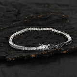 Zircon necklace black zirconium white zirconium tennis chain