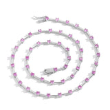 Zircon necklace strip spacer necklace