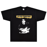 Rock Star T Shirt Lou Reed Transformer T-shirt Rock Loose Print Vintage Short Sleeve
