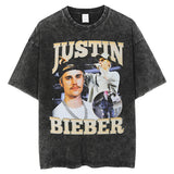Hip Hop Rapper T Shirt Short Sleeve T-shirt Hip Hop Loose Drop Shoulder