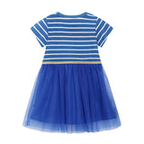 Girl Dress Summer Girls' Dress Style Knitted Cotton Children's Fashion Short Sleeve Princess Dress