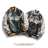 Men's Baseball Jacket Spring Baseball Uniform Men's Loose Vintage Casual Jacket Coat