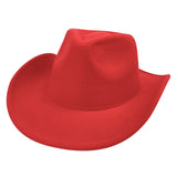 Walter White Fedora Solid Color Curling Woolen Hat Retro Fedora Hat Casual
