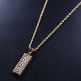 Jewelry Creative Cross Pendant Necklace Animal Cannabis rapper Dog Tags