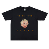 Rock Star T Shirt Swan Band Printed T-shirt Short Sleeve round Neck Men's and Women's Cotton Loose