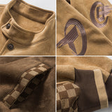 Men's Baseball Jacket Spring Baseball Uniform Men's Loose Vintage Motorcycle Clothing Jacket Jacket