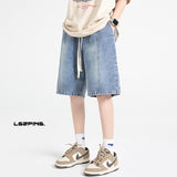Nasa Shorts Denim Shorts Men's Summer Loose Fashion Brand Casual