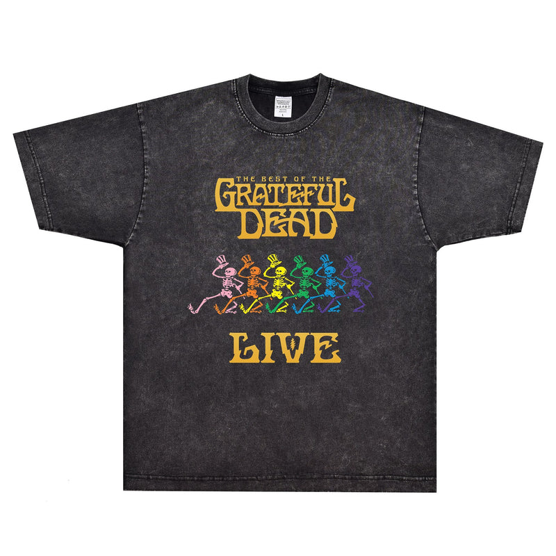 Rock Star T Shirt the Best of the Grateful Dead Live T-shirt Rock Band American Style Loose Short Sleeve