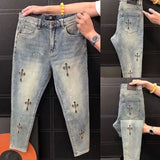 Unisex Jeans Loose Straight Jeans Design American Retro