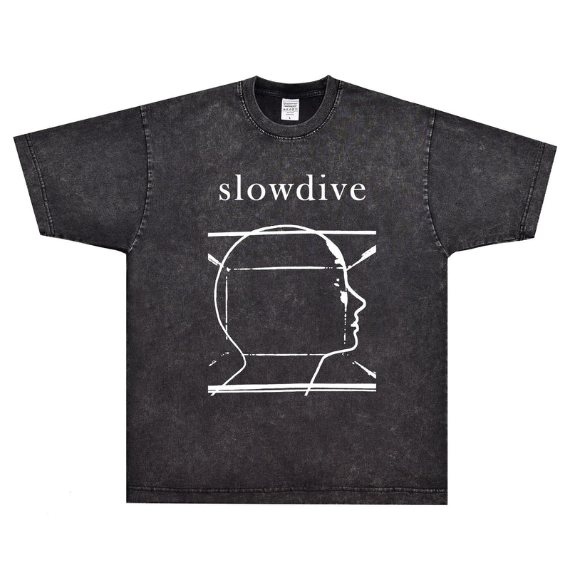Rock Star T Shirt Slowdive Sugar for the Pill T-shirt Rock Band American Street Loose Printed Short Sleeve