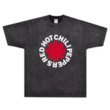 Rock Star T Shirt Red Hot Chili Peppers Logo Band Rock Loose Street Short Sleeve