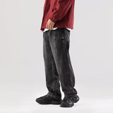 Unisex Jeans Straight Loose Vintage Wide Legs