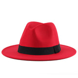 Walter White Fedora Autumn and Winter Men and Women Woolen Hat British Fashion Imitation Wool Felt Cap