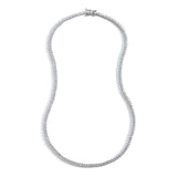 Zircon necklace copper micro-paved zircon single row tennis chain