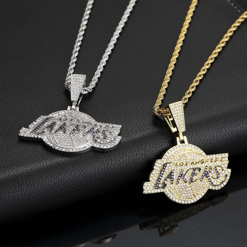 NBA Team Pendants Lakers Team Pendant Hip Hop Necklace