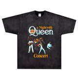 Rock Star T Shirt Queen a Nightwith Concert Queen Band T-shirt Rock American Vintage Short Sleeve