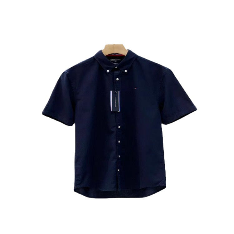 Tommy T Shirts Tommy Men's Embroidery Casual Cotton Short Sleeve Shirt