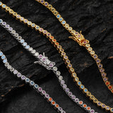 Zircon necklace zircon colorful necklace