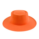 Walter White Fedora Flat Top Hat Fashion Knight Dome Woolen Hat Autumn and Winter Fur Felt Hat