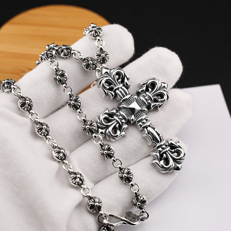 Chrome Heart Necklace Cross Necklace