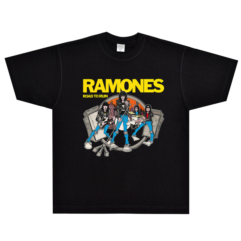 Rock Star T Shirt T-shirt Ramons Band Rock American Loose Short Sleeve