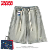 Nasa Shorts Denim Shorts for Men Summer Trendy Student Loose