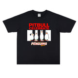 Rock Star T Shirt Rapper Bulldog Pitbull Pip Paul T-shirt Short Sleeve Men and Women Loose