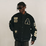 Unisex Baseball Jersey Vintage Embroidered Baseball Jacket Jacket
