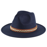 Walter White Fedora Men's and Women's Autumn and Winter Felt Hat Fur Felt Hat British Fashion Casual