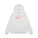 Vlone Hoodie Autumn and Winter Flowers Big V Letter Pullover Hooded