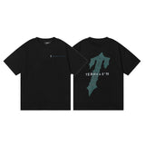 Trapstar T Shirts Trapstar Letter Print Loose Casual Short Sleeve T-Shirt