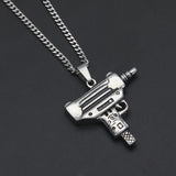 Jewelry Fashion Pistol Pendant Necklace rapper Armament