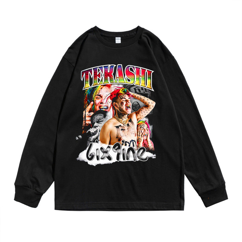 Rock Star T Shirt Long Sleeve T-shirt Street