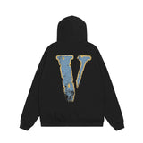 Vlone Hoodie autumn and winter creative big V letter
