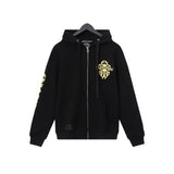 CHH Chrome Heart Hoodie CH Sanskrit Cross Print Casual Loose Casual Hooded Sweater