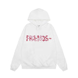 Vlone Hoodie autumn and winter red lips big V letter pullover