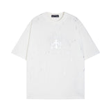 CHH Chrome Heart T Shirts Versatile Casual Loose Print Embroidery T-Shirt Sleeves