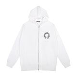 CHH Chrome Heart Hoodie Croix Sweater Diablo Cross Embroidered Zipper