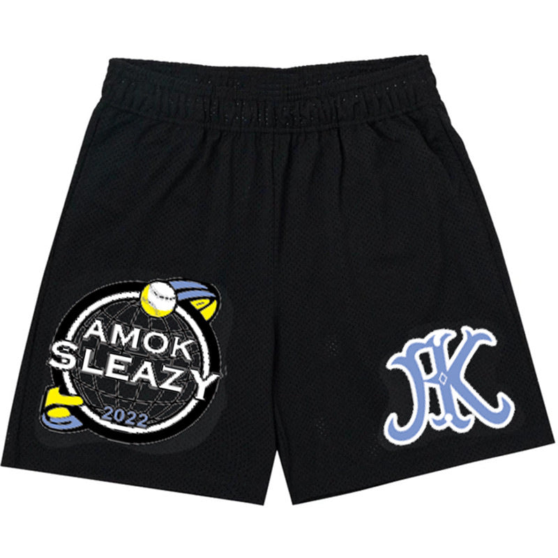 Eric Emanuel EE Shorts AMOKS/LEAZY Casual Sports Shorts Men's Mesh Quick Drying