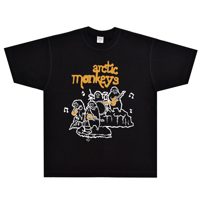 Rock Star T Shirt Arctic Monkeys Band T-shirt Rock Band Loose Short Sleeve