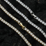 Zircon necklace snap button zircon tennis chain