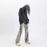 Unisex Jeans Zipper Jeans Vintage Summer Ripped Pants
