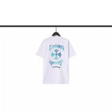 CHH Chrome Heart T Shirts Sanskrit Cross Print Embroidery Loose Short Sleeve T-Shirt