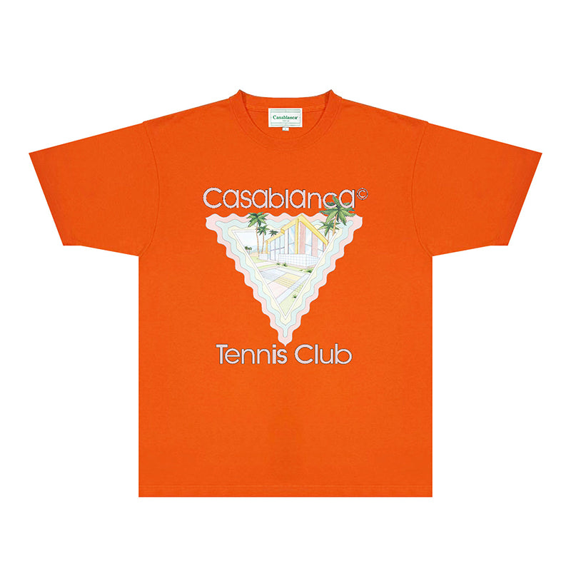 Casablanca T Shirts Fashion Print Street