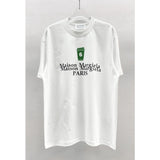 Flocked digital print plus size loose fit short sleeve t-shirt